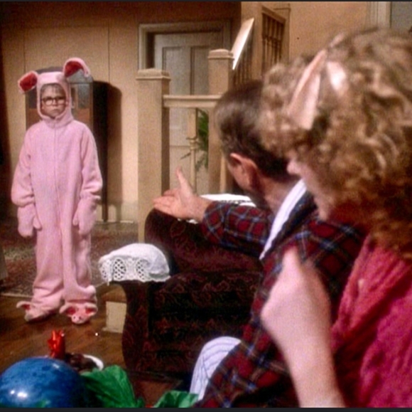 Christmas Ornament  A Christmas Story Ralphie Wearing His Iconic Pink Bunny Suit - Picture 7 of 13